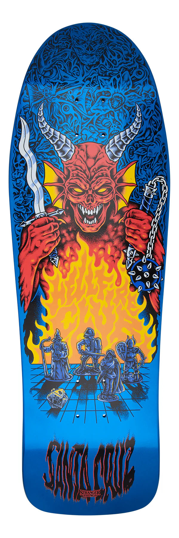 Stranger Things Knox Hellfire Pit Santa Cruz Skateboard Deck