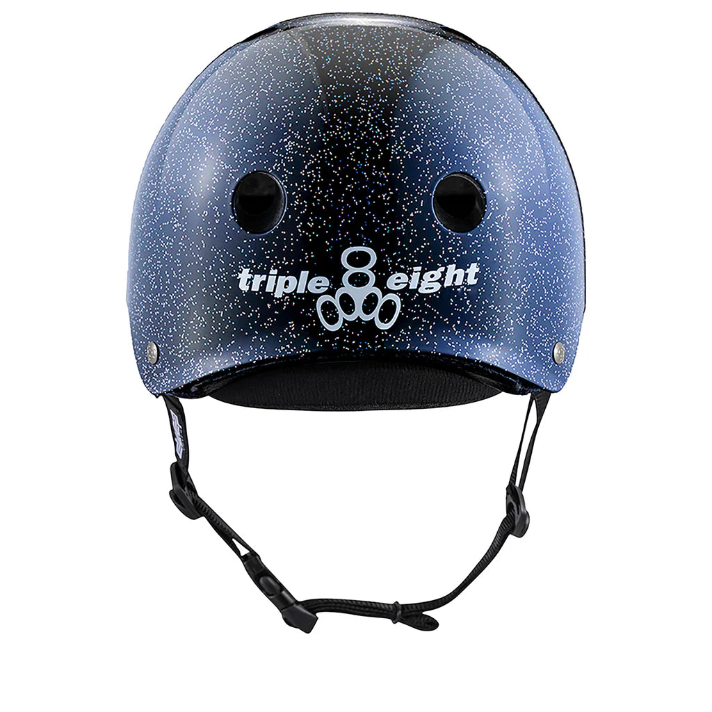 Triple Eight Deep Cover Skate Helmet Black Glitter