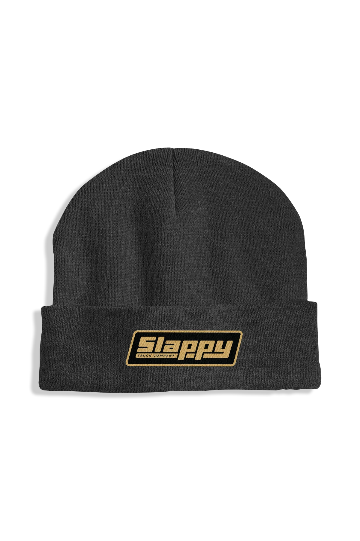Slappy Trucks OG LOGO ROLL UP BEANIE - BLACK