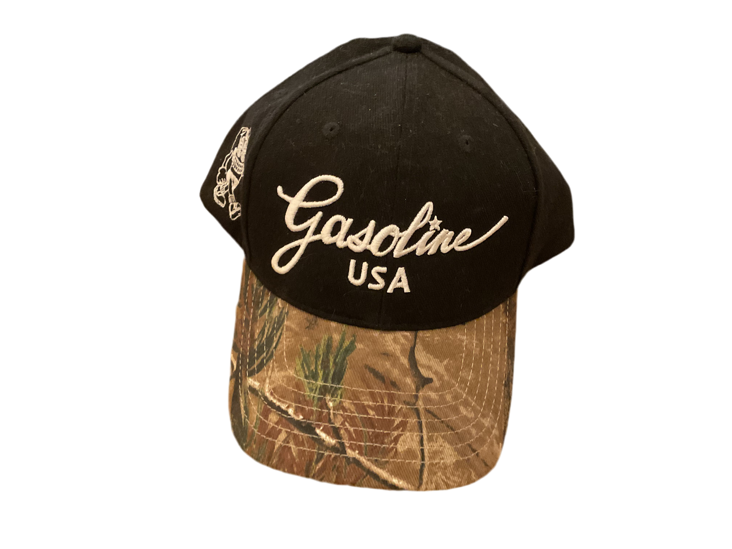Gasoline camo brim hat