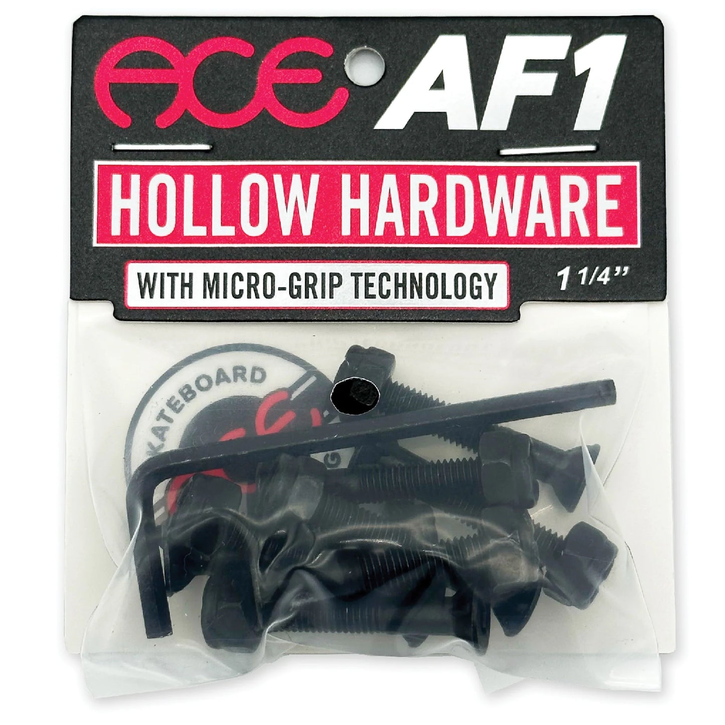 Ace Hollow Bolts w/ Grippers Allen 1 1/4"