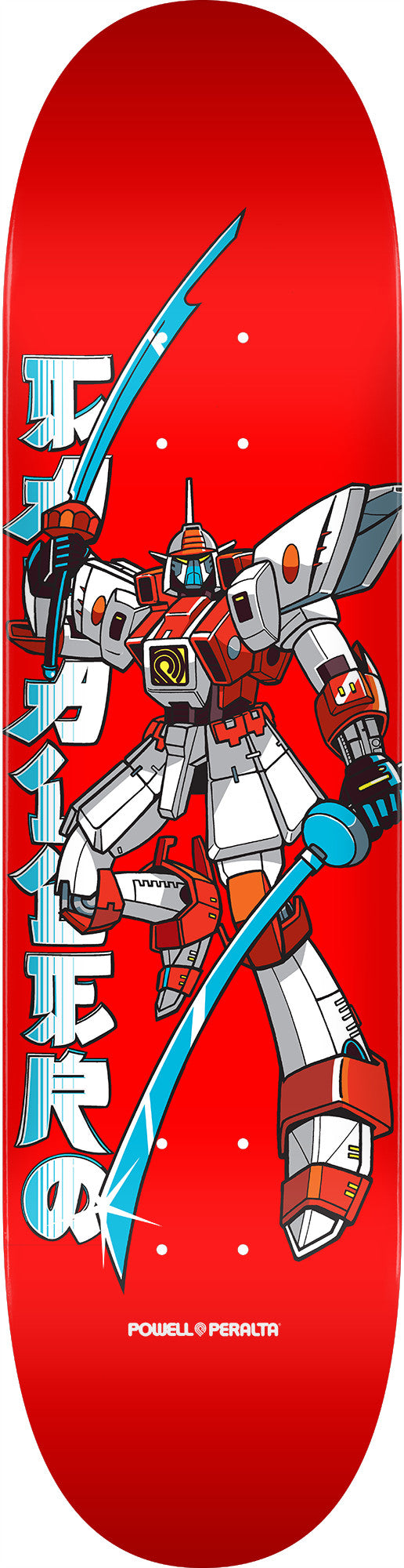 Powell Peralta Steve Caballero Gundam Skateboard Deck Red - Shape 243 - K20 8.25 X 31.95
