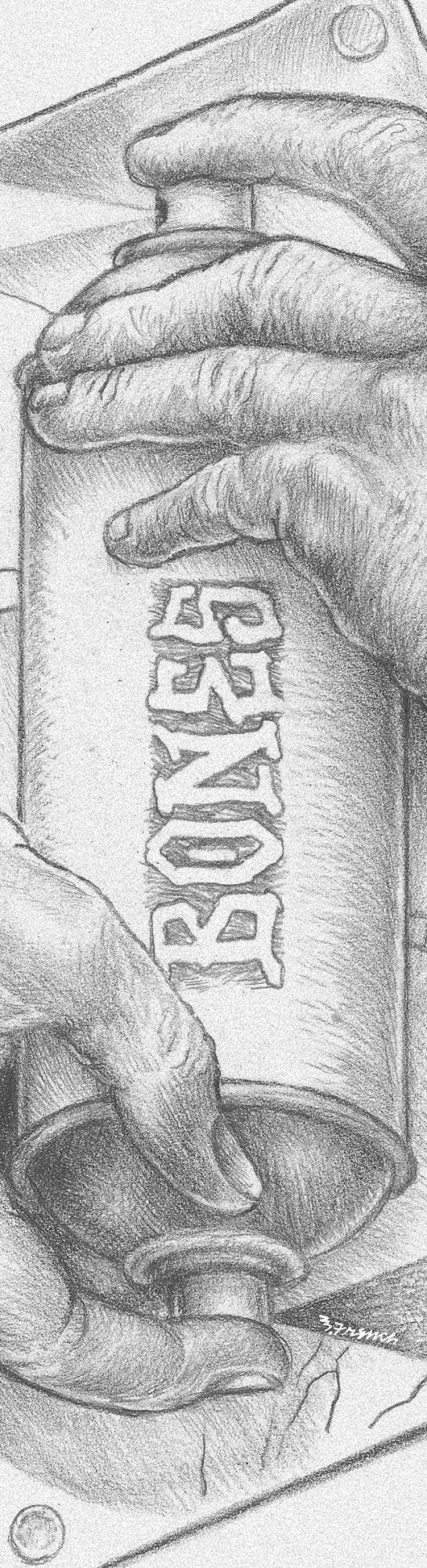 BONES WHEELS Spraying Hands Grip Tape Sheet