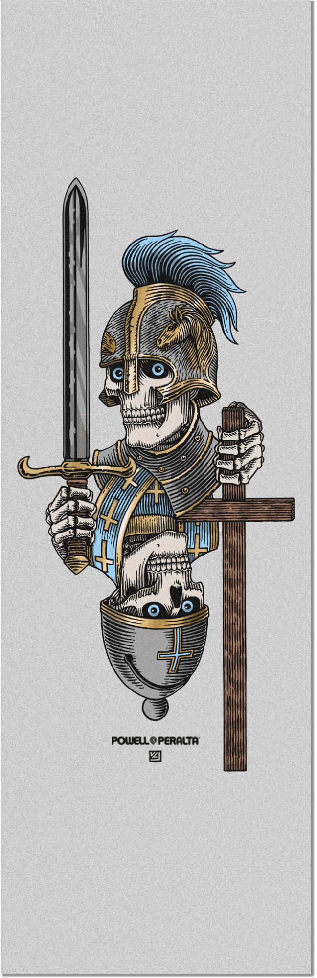 Powell Peralta Dan Corrigan Chess Skulls Clear Grip 10.5 x 33