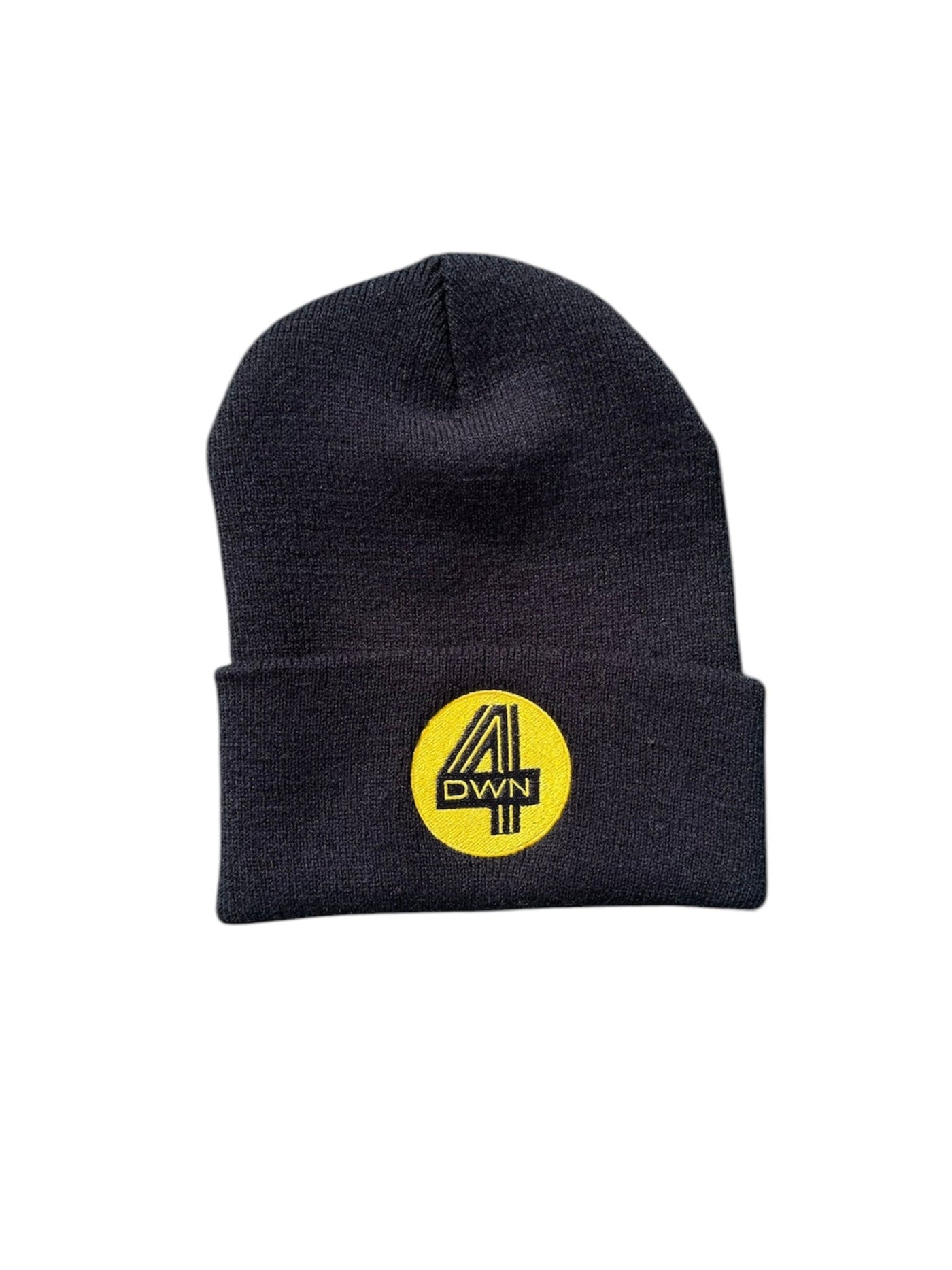 4DWN Logo Beanie Black