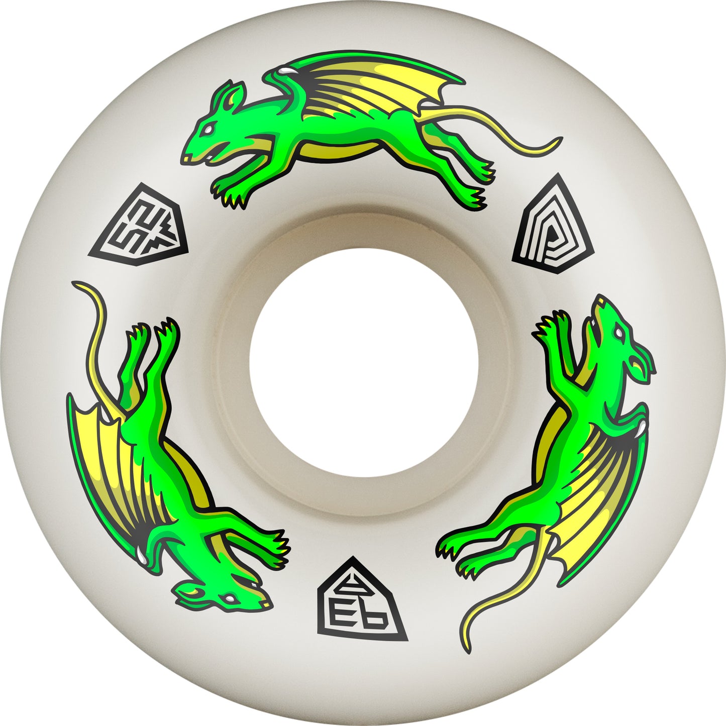 Powell Peralta Dragon Formula Nano Rats Skateboard Wheels 52mm x 34mm 93A 4pk