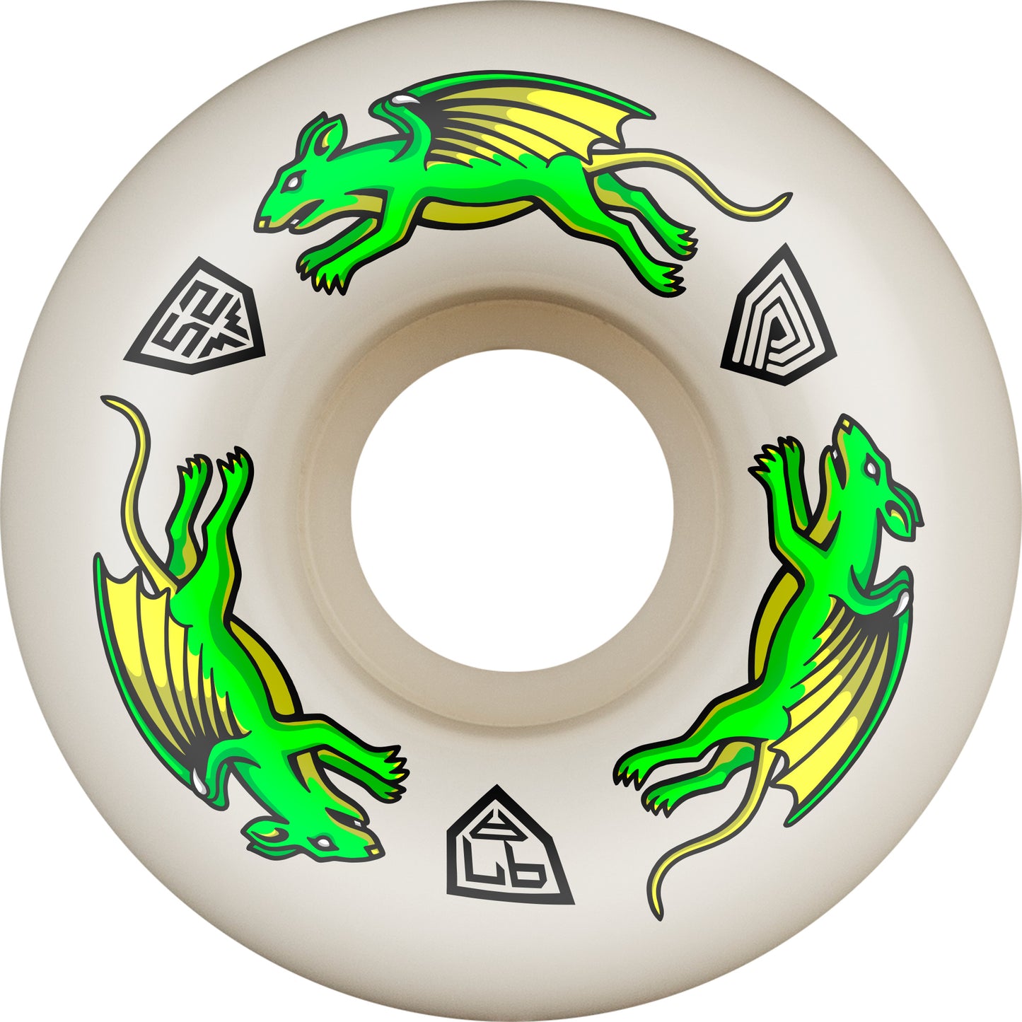 Powell Peralta Dragon Formula Nano Rats Skateboard Wheels 52mm x 34mm 97A 4pk