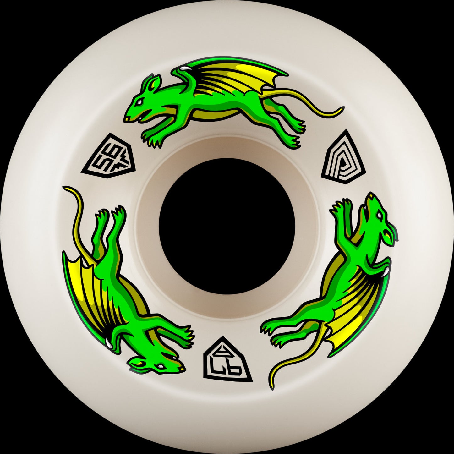 Powell Peralta Dragon Formula Nano Rats Skateboard Wheels 56mm x 36mm 97A 4pk