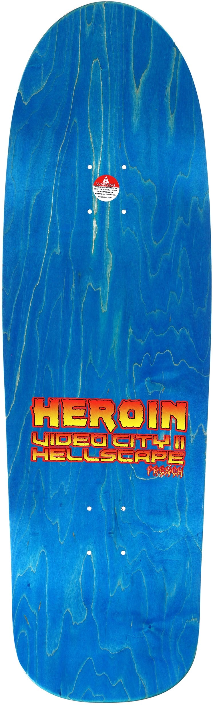 HEROIN QUESTIONS HELLSCAPE 10.0 SKATEBOARD DECK