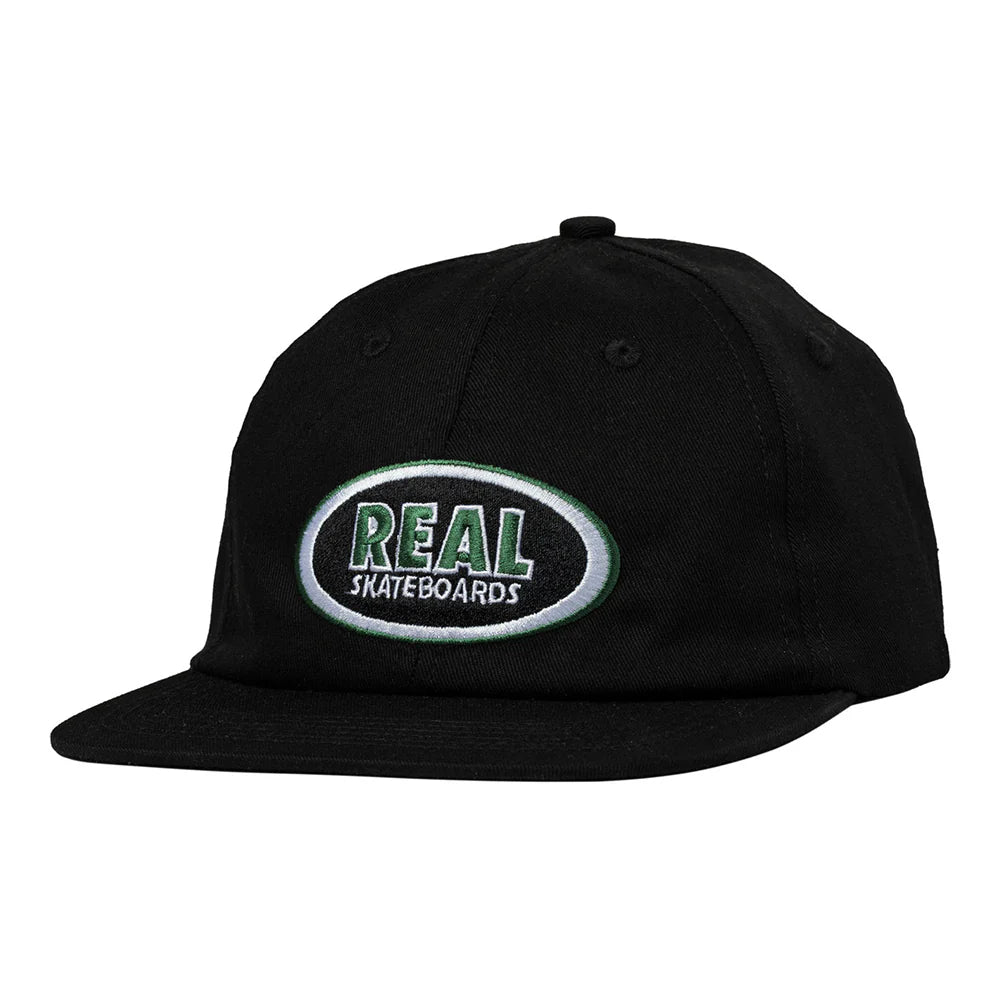 Real Oval Embroidered Adjustable Strap Back Hat