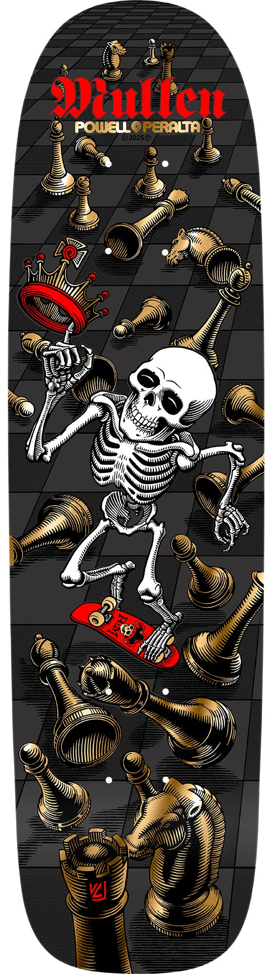 POWELL PERALTA BONES BRIGADE MULLEN SERIES 16 7.4 LTD SKATEBOARD DECK