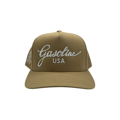 Gasoline USA Classic Snapback Tan/White