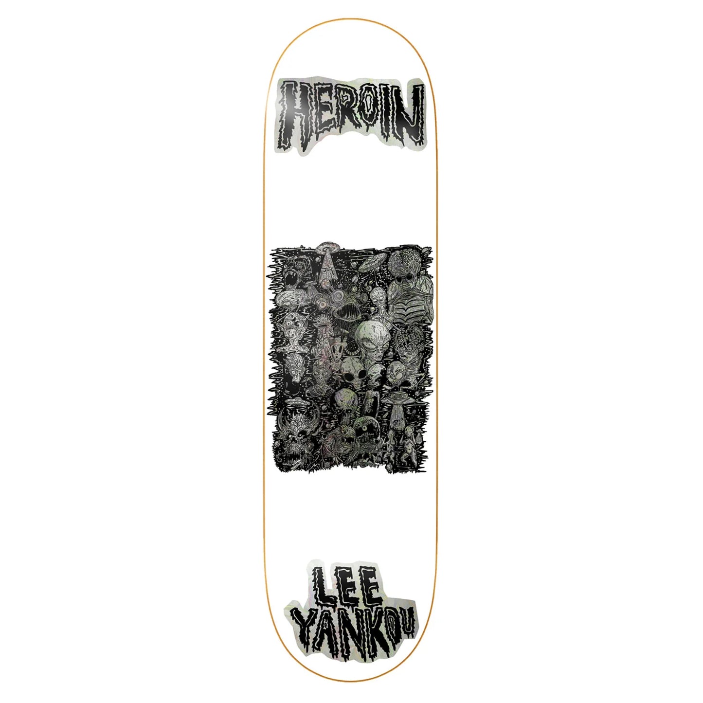 Heroin Skateboards Lee Yankou Allegory of Fear 8.25" x 31.25"