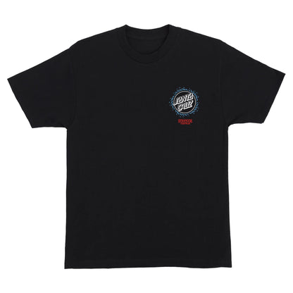 Santa Cruz x Stranger Things Black Hellfire Pit S/S Heavyweight T-shirt