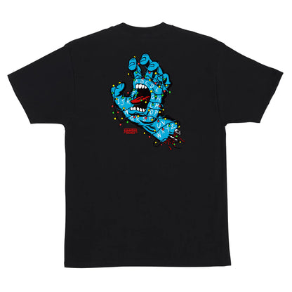 Santa Cruz x Stranger Things Black Screaming Lights S/S Heavy Weight T-Shirt