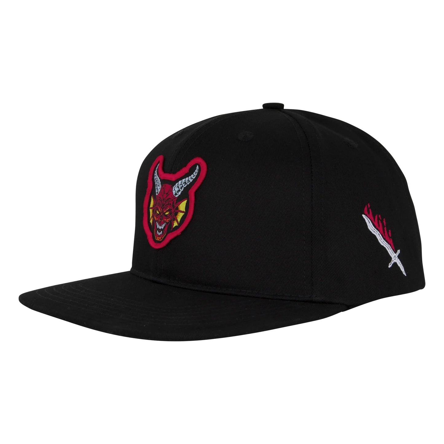 Stranger Things hellfire Club Snapback Structured Hat Black
