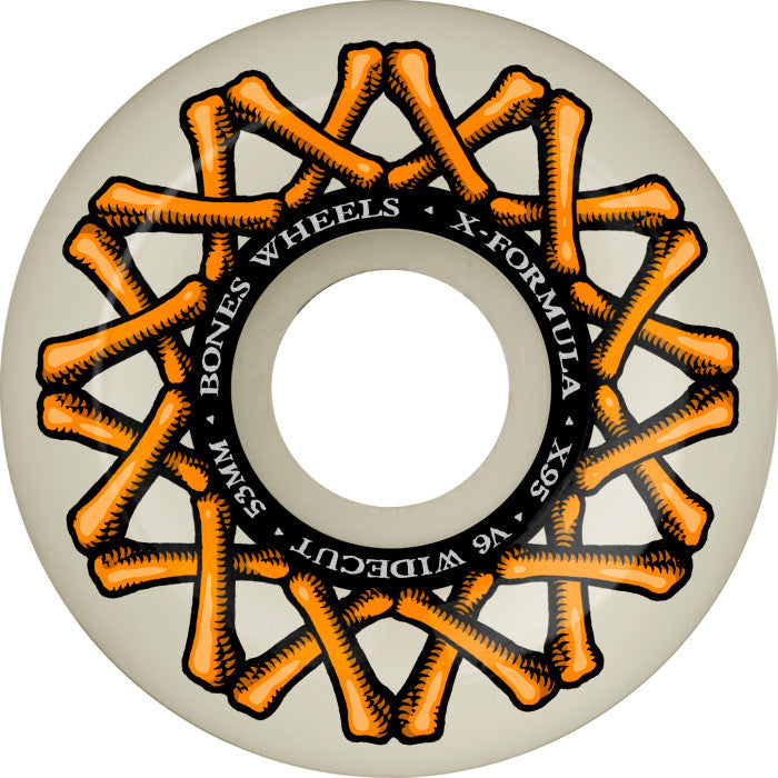 BONES WHEELS X-Formula Skateboard Wheels XF 55mm V6 Widecut 99A 4pk