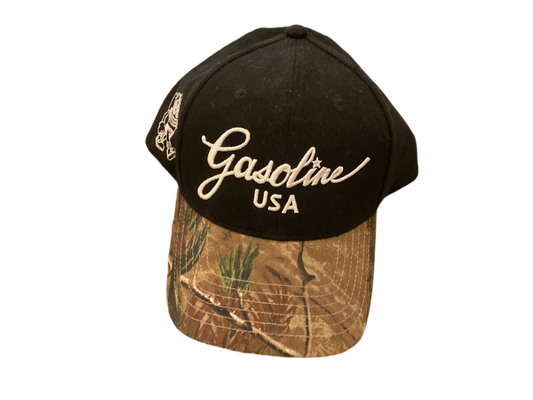 Gasoline camo brim hat