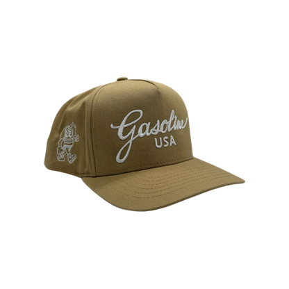 Gasoline USA Classic Snapback Tan/White