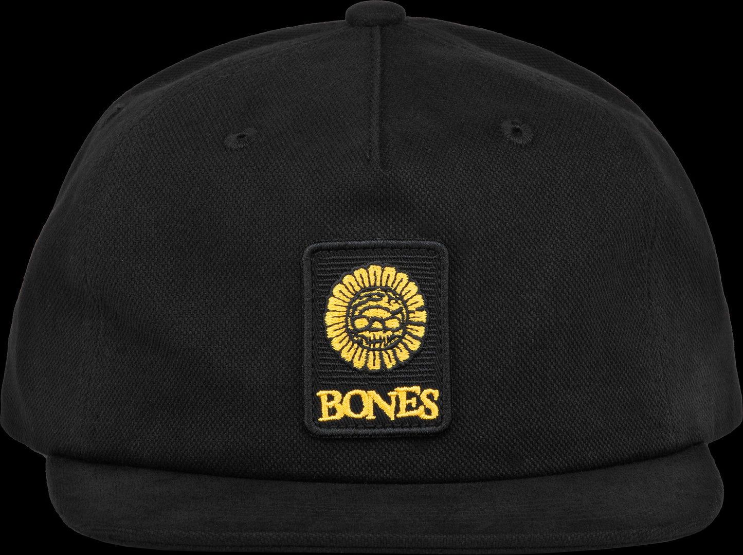 BONES WHEELS PUSHING UP DAISIES HAT 5 PANEL BLACK