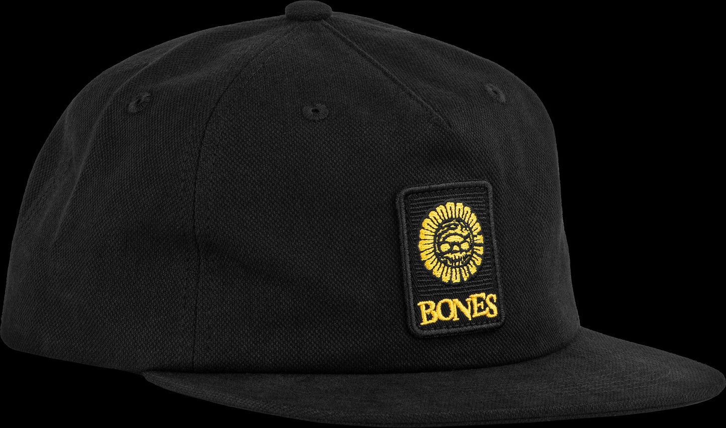 BONES WHEELS PUSHING UP DAISIES HAT 5 PANEL BLACK