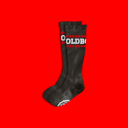 Old Bones Therapy Compression Socks: LETTERS (1-Pack)