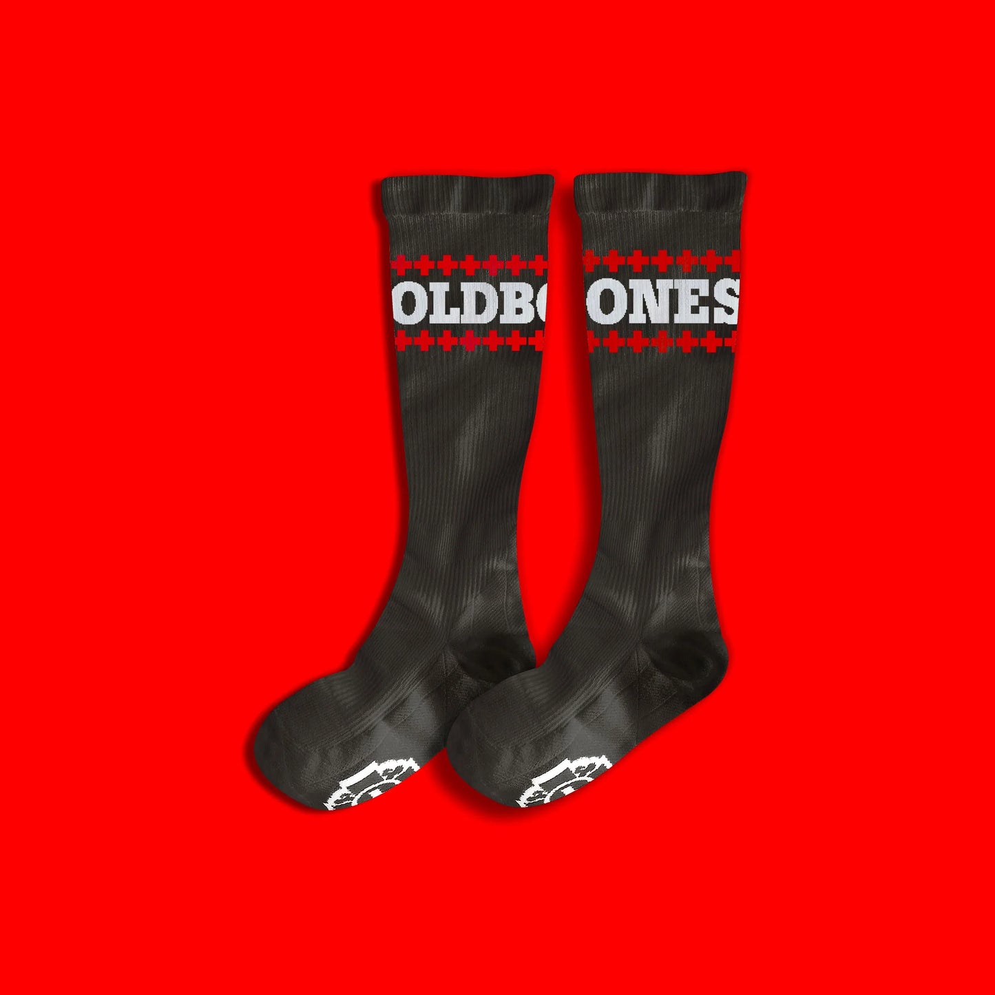 Old Bones Therapy Compression Socks: LETTERS (1-Pack)