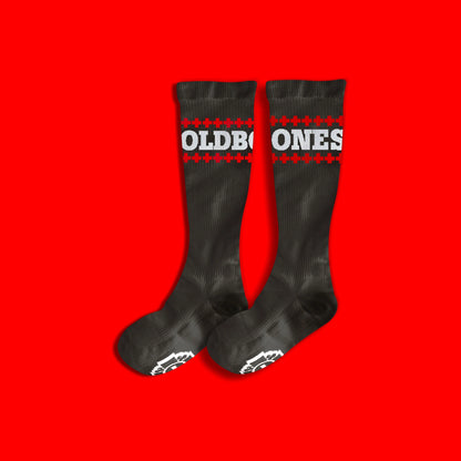 Old Bones Therapy Compression Socks: LETTERS (1-Pack)