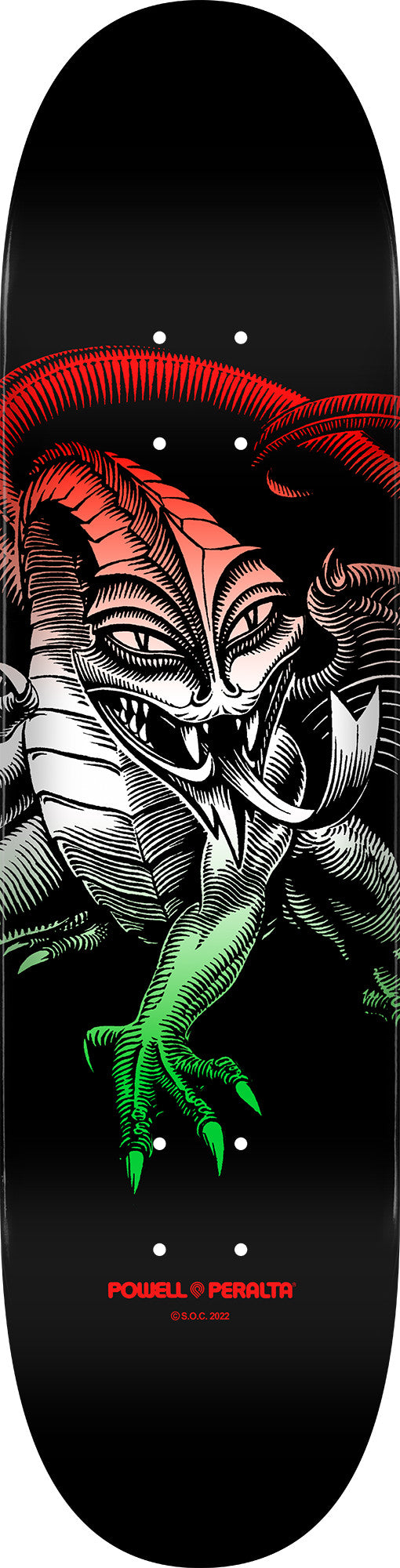 Powell Peralta Cab Dragon Skateboard Deck Green Fade - 245 K21 - 8.75 x 32.95
