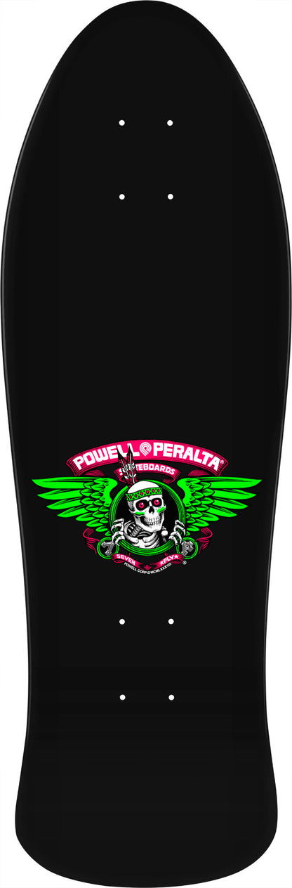 Powell Peralta Steve Saiz Totem Reissue Skateboard Deck Blacklight- 10 x 30.810