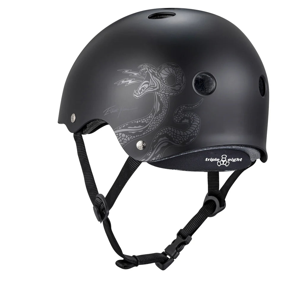 Triple Eight Elliot Sloan Deep Cover Skate Helmet Black