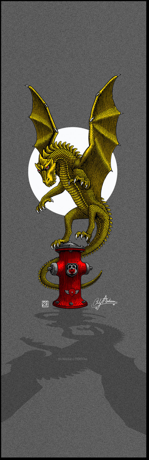 Powell Peralta Andy Anderson Hydrant CLEAR Grip Tape Sheet - 10.5 x 33