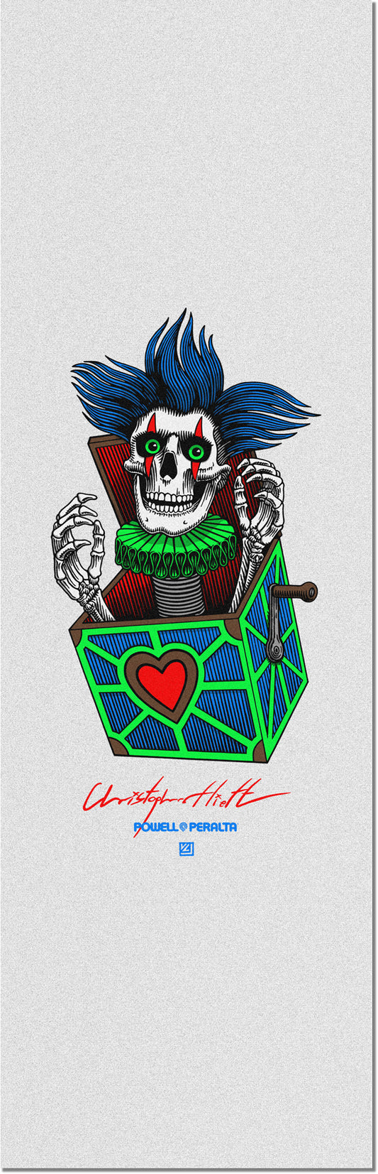 Powell Peralta Chris Hiett Skull Clear Grip 10.5 x 33
