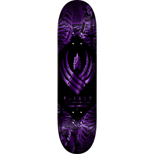 Powell Peralta Skeleton Purple Foil FLIGHT Skateboard Deck 9" K26