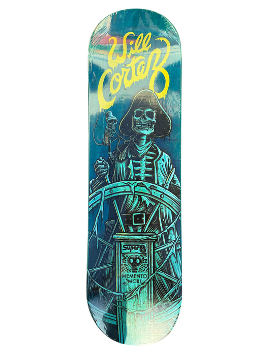 Super 8 Skateboard Co Will Cortez Momento Mori Deck