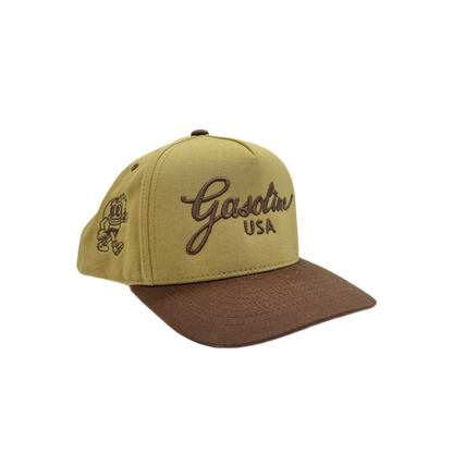 Gasoline USA Classic Snap Back Beige/Brown