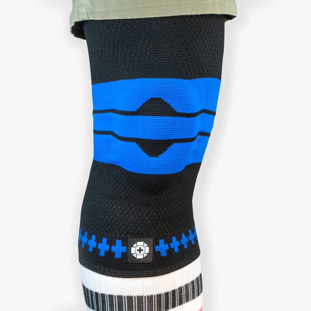 Old Bones Therapy Compression Knee Sleeve Blue