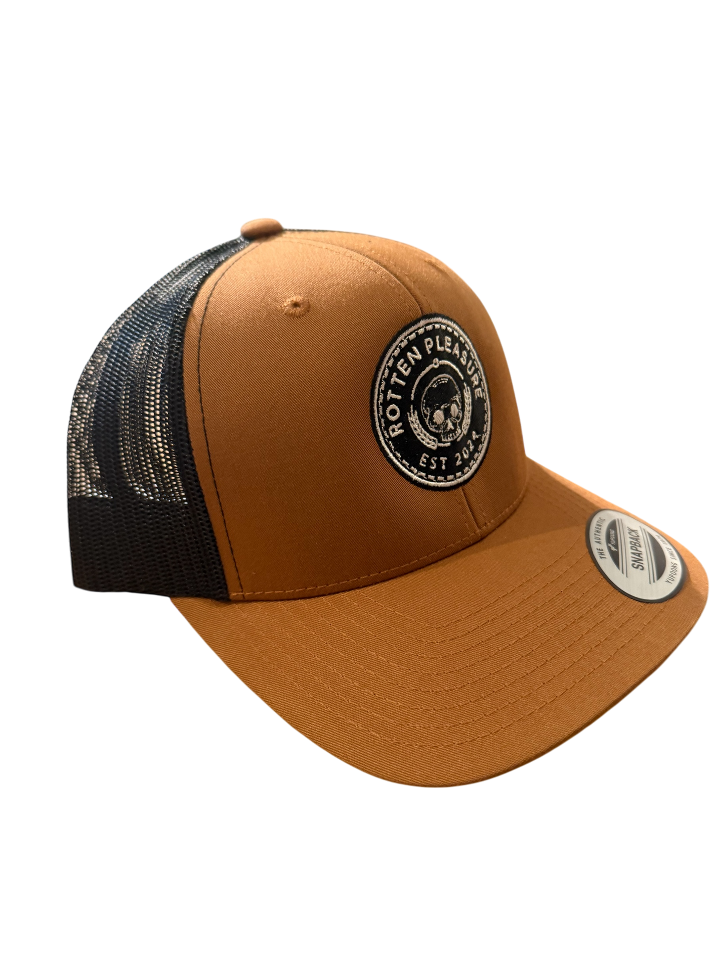 Rotten Pleasure YP CLASSICS – RETRO TRUCKER CAP Caramel/Black