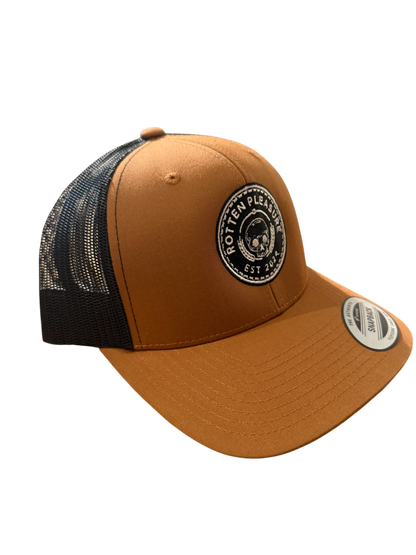 Rotten Pleasure YP CLASSICS – RETRO TRUCKER CAP Caramel/Black