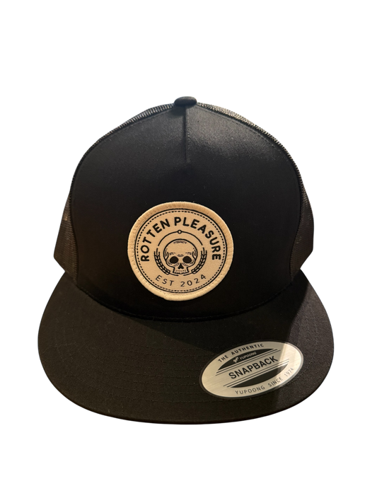 Rotten Pleasure YP CLASSICS – RETRO TRUCKER CAP Black/Black