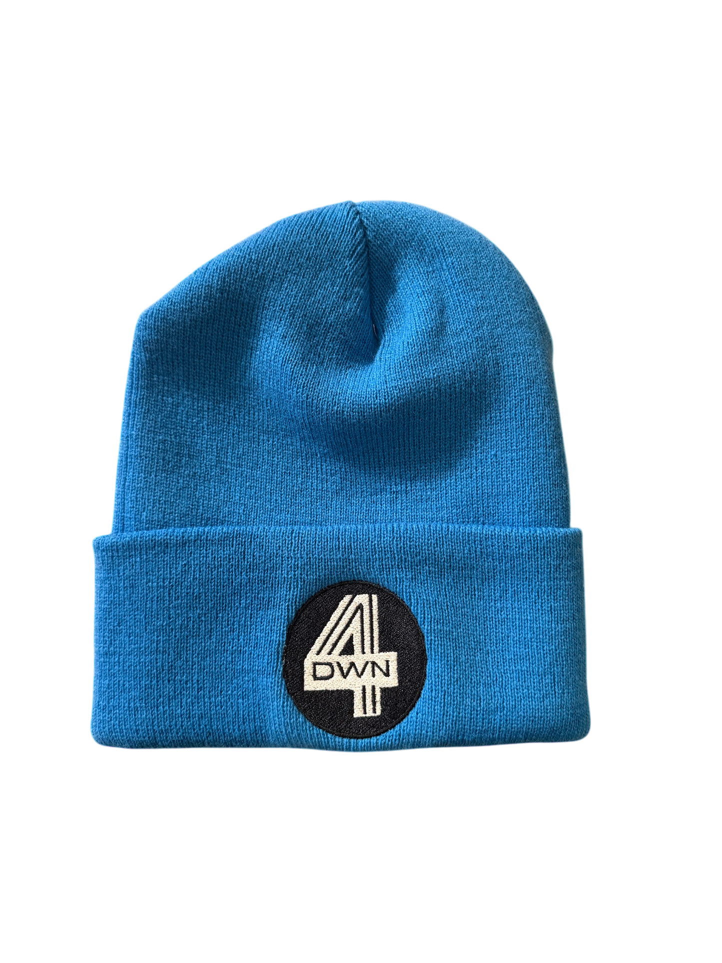 4DWN Logo Beanie Light Blue