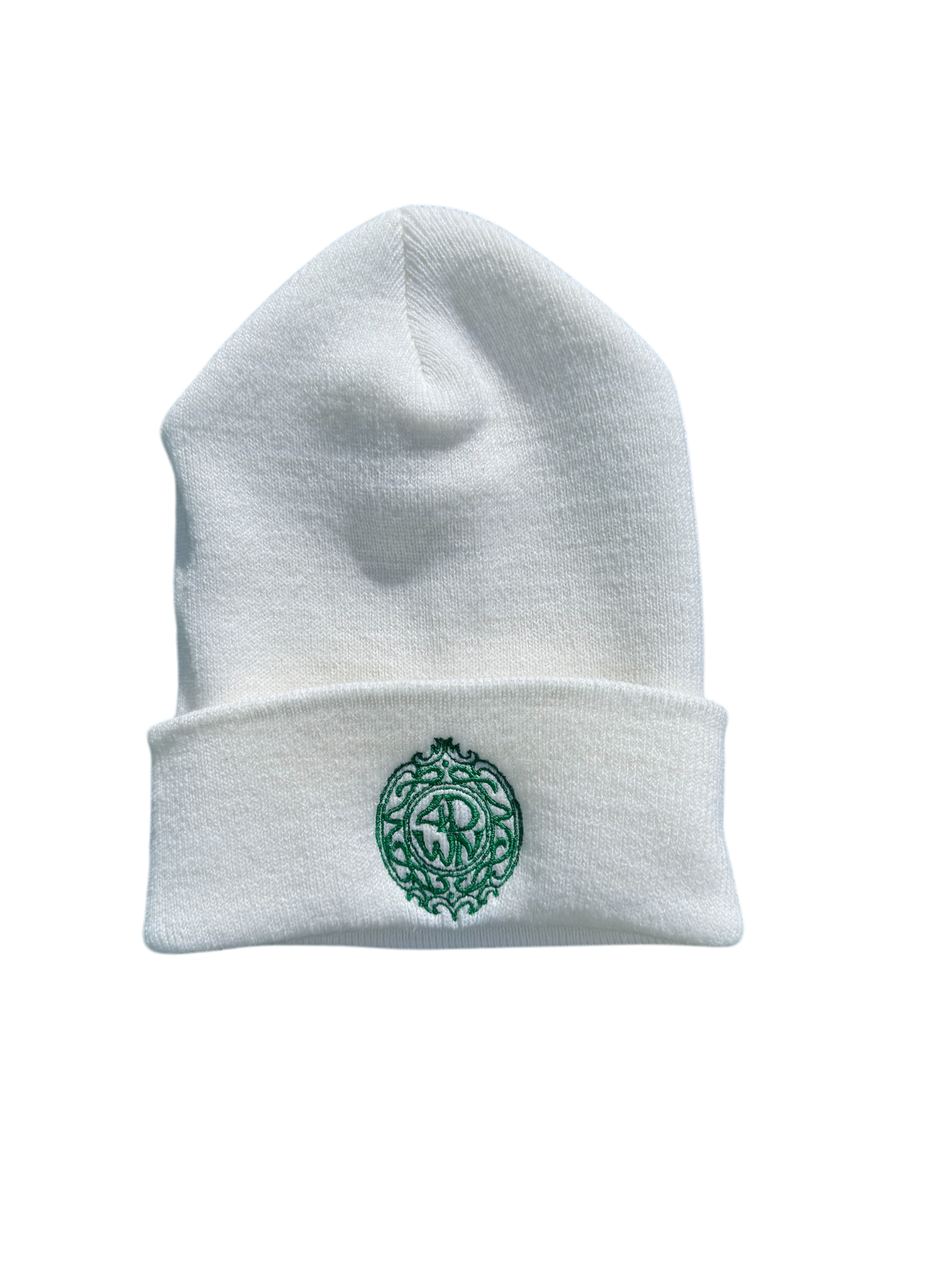 4DWN Logo Beanie White