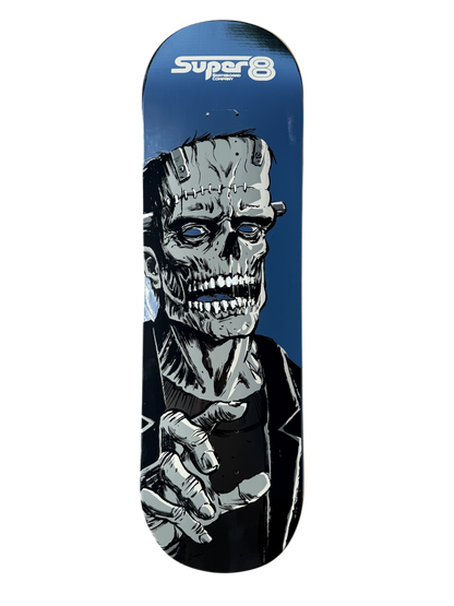 Super 8 Skateboard Co The Adam Chrome Foil Ghost Limited Edition Skateboard Deck