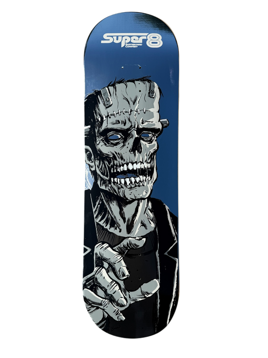 Super 8 Skateboard Co The Adam Chrome Foil Ghost Limited Edition Skateboard Deck