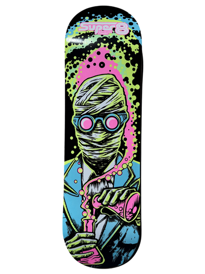 Super 8 Skateboard Co The Griffin Glow in the Dark Skateboard Deck