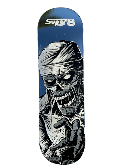 Super 8 Skateboard Co The Heretic Chrome Foil Ghost Limited Edition Skateboard Deck