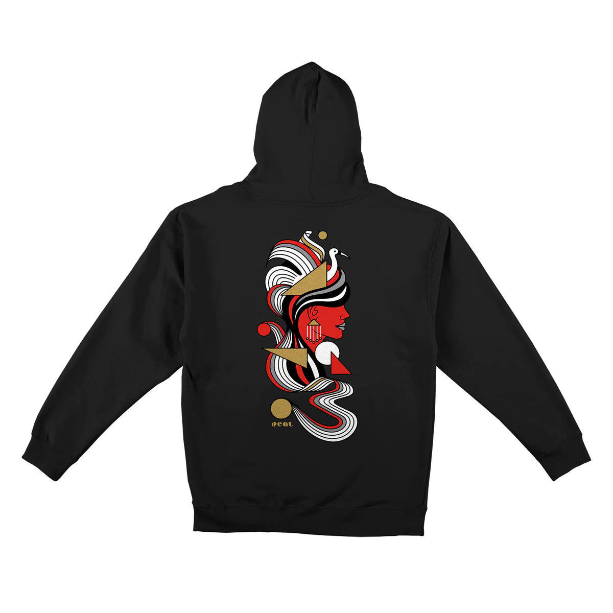 Real Zip up Hood Fowls Black