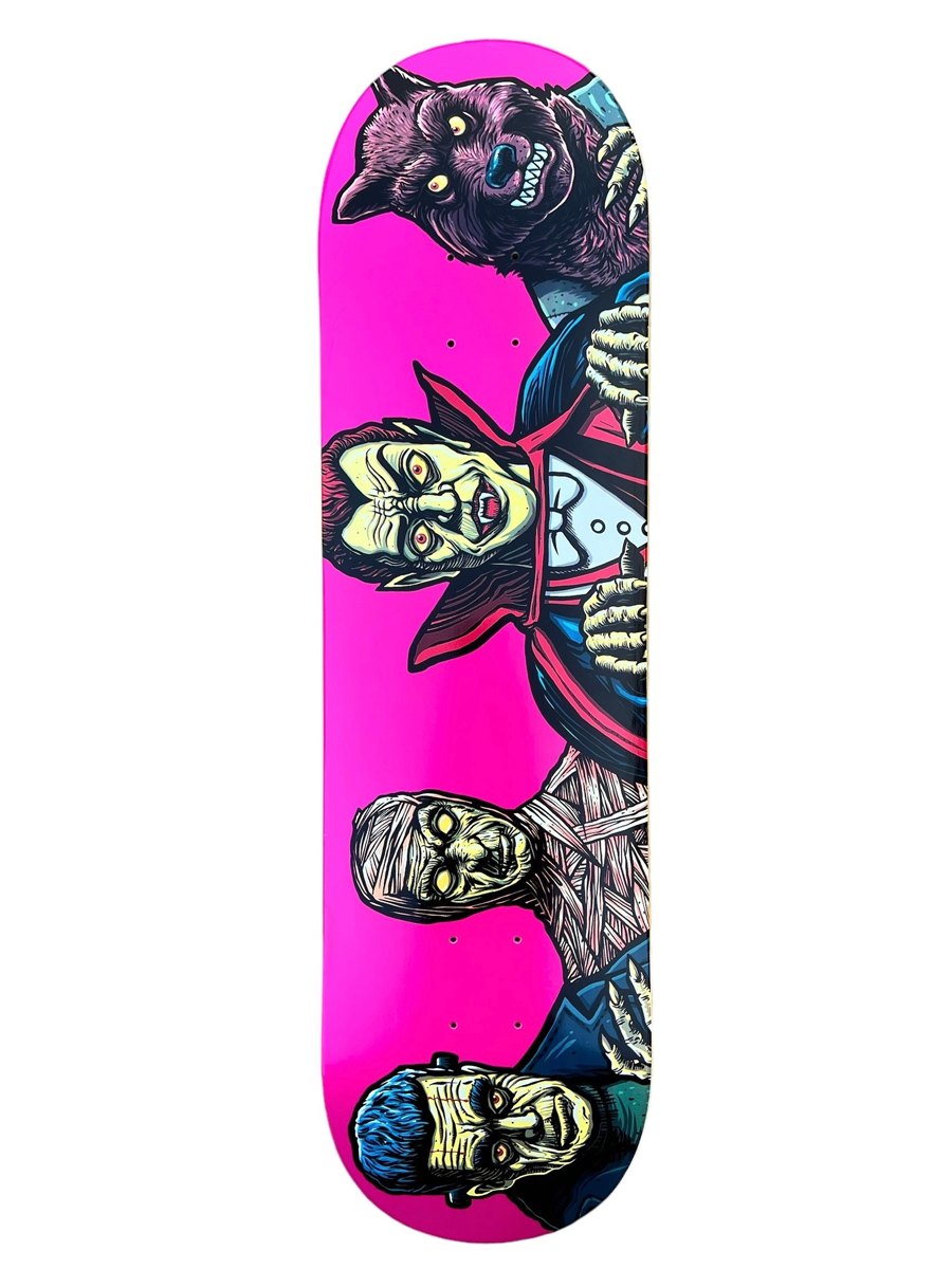 Super 8 Skateboard Co Toy Monsters Deck