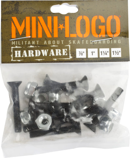 Mini Logo Sub Assembly Kit - 8.0" ML trucks, 53mm x 101A wheels, ML Bearings, ML Hardware, and ML Grip Tape