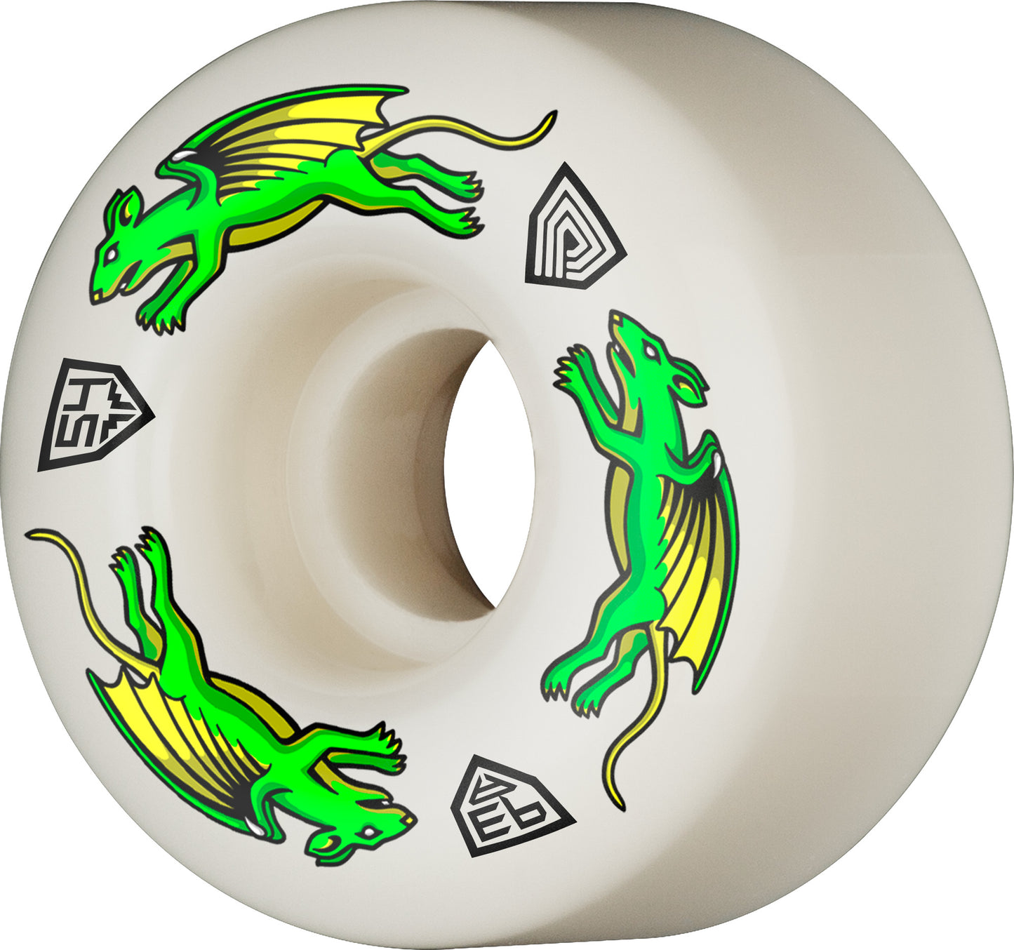 Powell Peralta Dragon Formula Nano Rats Skateboard Wheels 54mm x 34mm 93A 4pk
